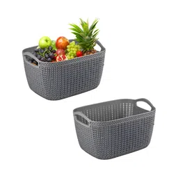 Aura Grey Set of 2 Regular Multi-Utility Organisers-11