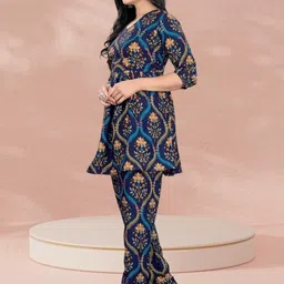 KANUDA Women Blue Poly Crepe Kurta Sets-picture-37