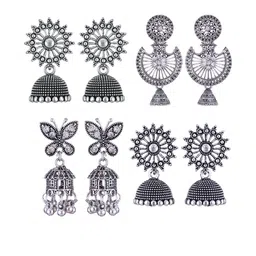 DIVASTRI Women Silver Earrings-picture-47