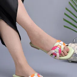 Stylestry Girls Open Toe Flats-image-70