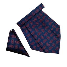 Paisley Design Cravats & Pocket Square Combo-image-90