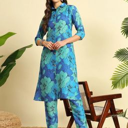 Diva's Choice Women Cotton Blend Kurta Sets-image-87
