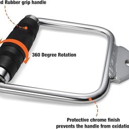 abs sports ABSSports Single D Row Handle-Non-Slip Handle Cable Attachment for Weight Workout for Gym. Multi-training Bar image 3