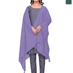 Kemza Pack Of 2 Geometric Embroidered Chanderi Cotton Dupatta With Beads and Stones-picture-18
