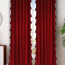 Dekor World Multicoloured Set of 2 Sheer Door Curtain-34