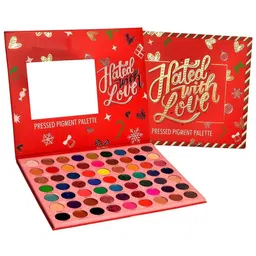 NANCY AJRAM 63-Color Hated With Love Glitter Eyeshadow Palette Kit With Mirror -120g image 1