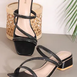 Lavie PU Block Sandals-5