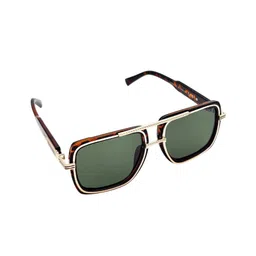QUE UNIVERSE Men Tortoise Green Polarized UV Protected Lens Vintage Sunglasses-picture-57