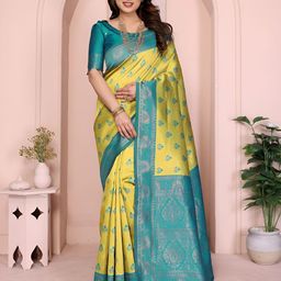 Vastravatika Woven Design Zari Kanjeevaram Saree-picture-4