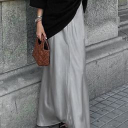 KPOP Women A-Line Maxi Skirt-image-74