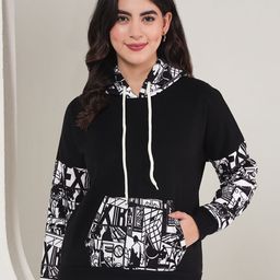 TANDUL Women Printed Hooded Sweatshirt-image-56