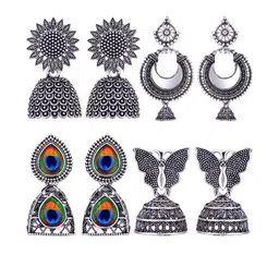 Sangria Alloy Silver-Plated Earrings-picture-49