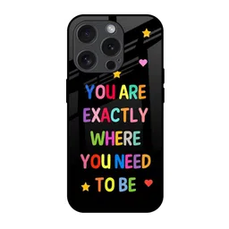 QRIOH Typography Printed iPhone 15 Pro Back Case Mobile Accessories-35