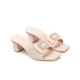 Mast & Harbour Party Block Sandals with Buckles-6
