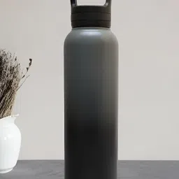Allo Dark Grey and Black Stainless Steel Leakproof Handle Cap Water Bottle 1000 ml-image-73
