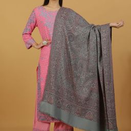 La Vastraa Women Floral Woven Design Shawl-image-57