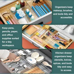 JD FRESH Blue Set of 6 Regular Makeup Organiser Organisers-picture-34