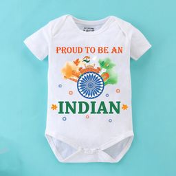 BLUSHES Infants Independence Day Theme Printed Cotton Bodysuit-image-99