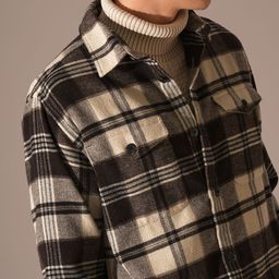 SELECTED Men Checked Open Front Jacket with Embroidered image 2