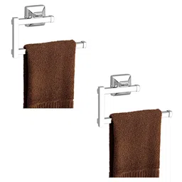 Plantex Silver-Toned 2 Pieces Contemporary Stainless Steel Towel Holder-image-76