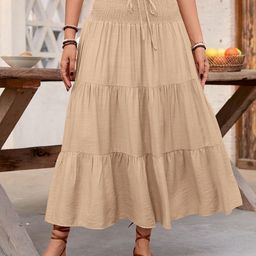 StyleCast x Revolte Flared Midi Skirt-image-5
