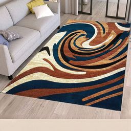 R CARPETS Printed Rectangular Shaped Carpet-image-62