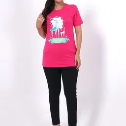 RANGRIWAZ Women Graphic Printed Round Neck Cotton T-shirt-picture-35