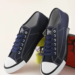 Roadster Men Canvas Vulcanised Lace Up Lightweight Sneakers-picture-23