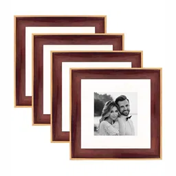 Art Street Brown & Gold-Toned 2 to 4 Pieces Wood Wall Photo Frames-14