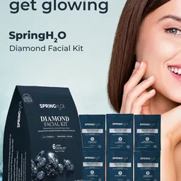Spring H2O Set Of 2 Diamond & 24 Carat Gold Facial Kit - 140 g image 5