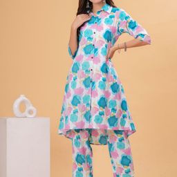 ROOPWATI FASHION Printed Pure Cotton Tunic With Trousers Co-Ords-image-48