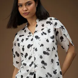RARE Women Floral Printed Flutter Sleeve Top-picture-14