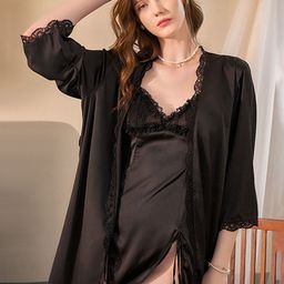 LULU & SKY Front Slit Strappy Baby Doll-image-5