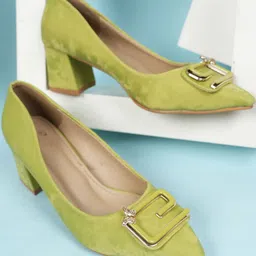 Dollphin Women Closed Back Block Pump Heels-picture-19