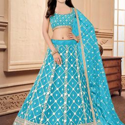 F Plus Fashion Multi Net Lehenga Choli-image-73