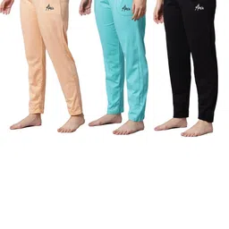 FIT N FAME Women Pack of 3 Mid-Rise Cotton Pyjamas-picture-29
