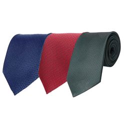 CALIXTO Men Pack Of 3 Woven Design Broad Tie-image-66