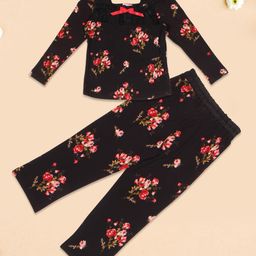 CUTECUMBER Girls Printed Night suit-picture-49