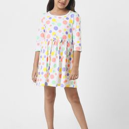 Nauti Nati Polka Dot Print Fit & Flare Dress-23