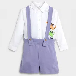 Somersault Boys Printed Shirt with Shorts-image-24