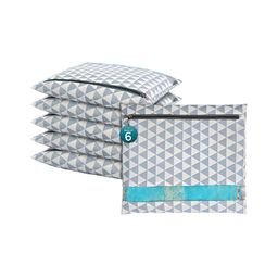 Aura Grey 6 Pieces Multi-Utility Cotton Saree Cover Organisers-23