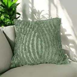 LUSHLYF Green Set of 4 Geometric Square Cushion Covers-18