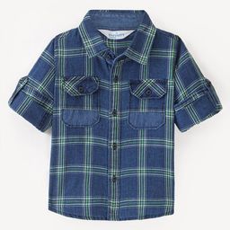 Infinity Boys Tartan Checks Opaque Checked Casual Shirt-image-63