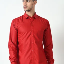 PEBCO Men Classic Slim Fit Opaque Casual Shirt-image-64