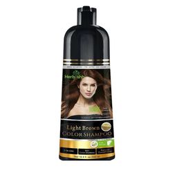 Herbishh Set Of 2 Hair Color Shampoo 500 ml Light Brown & Flower Hair Oil - 60 ml-5