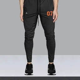 avolt Men Solid Black Track Pants-picture-18