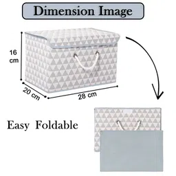 Kuber Industries Grey Set of 4 Reusable Drawer Organiser Organisers image 5