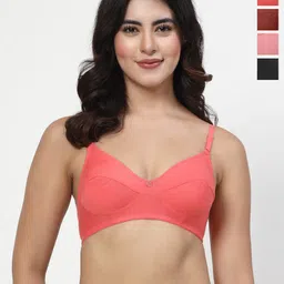 LILY Manoop Women Pack Of 4 Full Coverage Everyday Bra-image-47