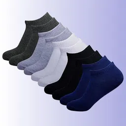 MJE Men Pack Of 5 Cotton Ankle Length Socks-48