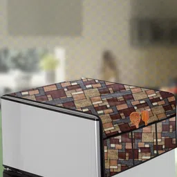 The Furnishing Tree Brown Printed Refrigerator Cover-image-87